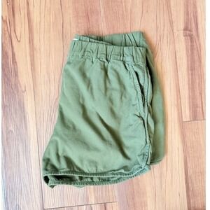Madewell Green Cotton Blend Shorts Casual Everyday Lounge Womenswear Size S